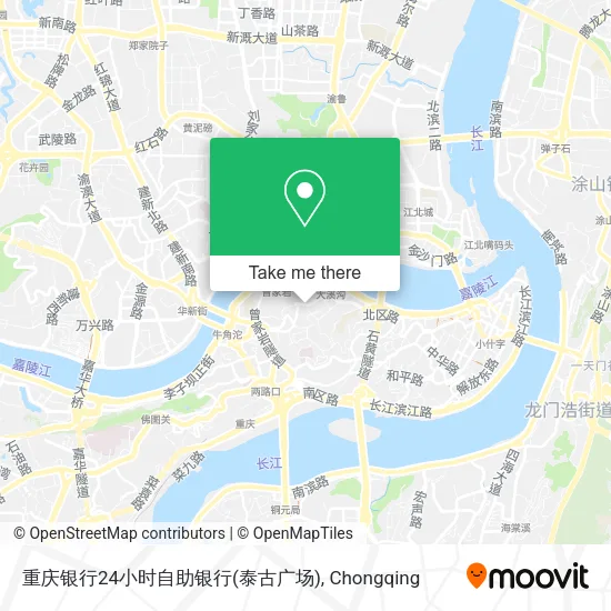 重庆银行24小时自助银行(泰古广场) map