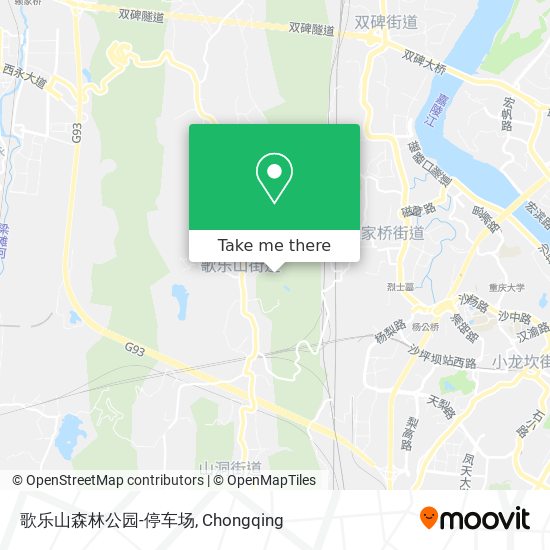 歌乐山森林公园-停车场 map