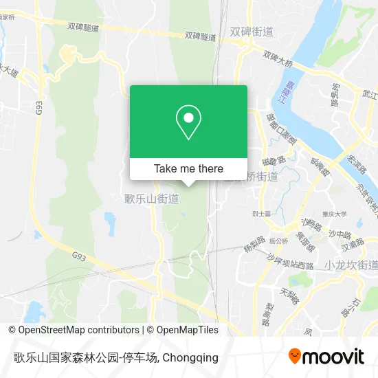 歌乐山国家森林公园-停车场 map