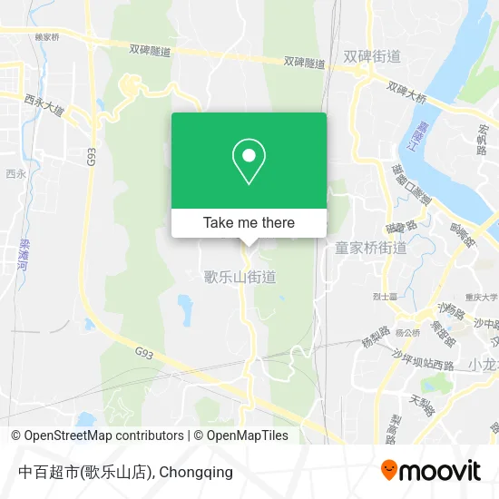 中百超市(歌乐山店) map