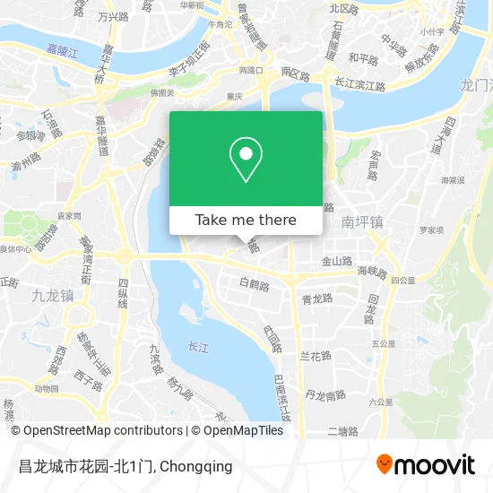 昌龙城市花园-北1门 map