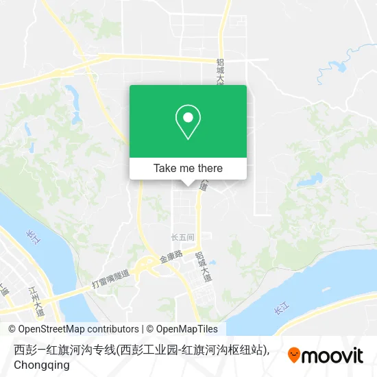 西彭—红旗河沟专线(西彭工业园-红旗河沟枢纽站) map
