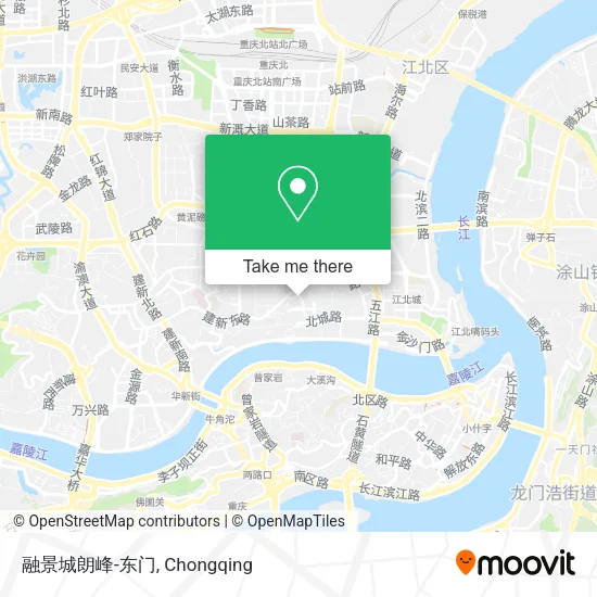 融景城朗峰-东门 map