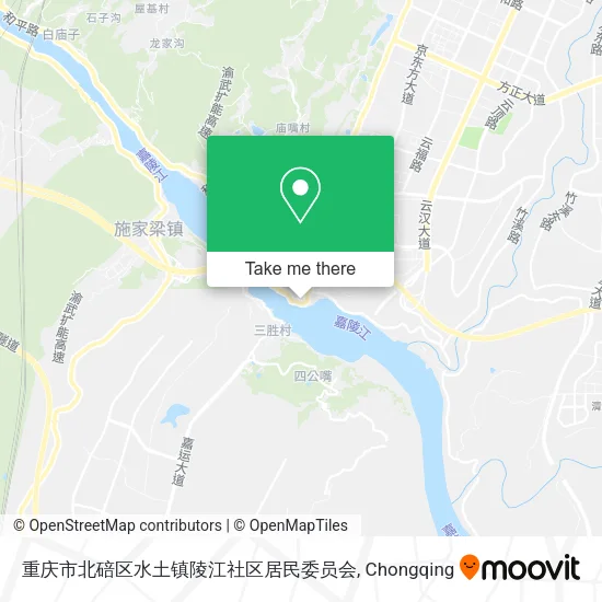 重庆市北碚区水土镇陵江社区居民委员会 map