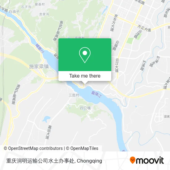 重庆润明运输公司水土办事处 map