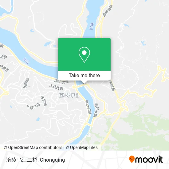 涪陵乌江二桥 map