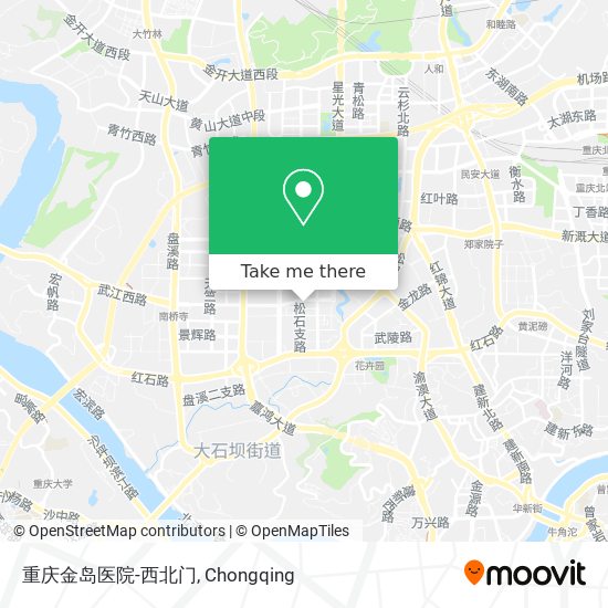 重庆金岛医院-西北门 map