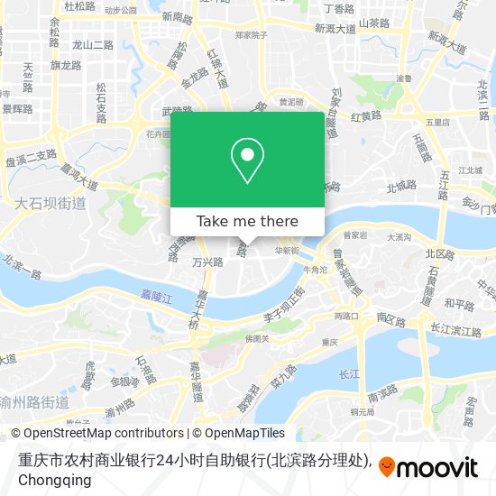 重庆市农村商业银行24小时自助银行(北滨路分理处) map