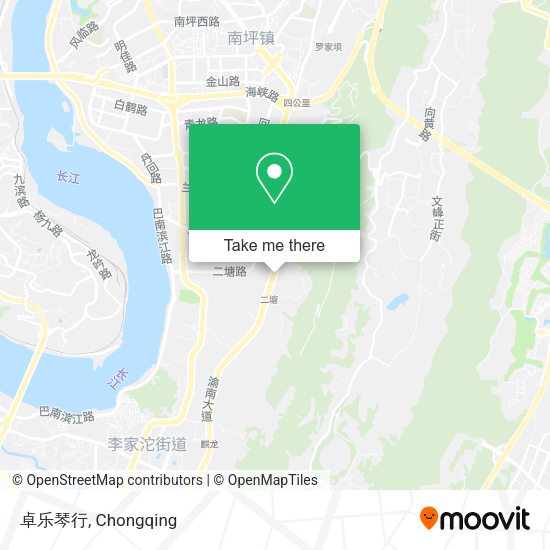 卓乐琴行 map