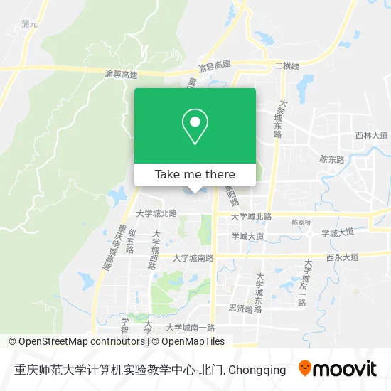 重庆师范大学计算机实验教学中心-北门 map