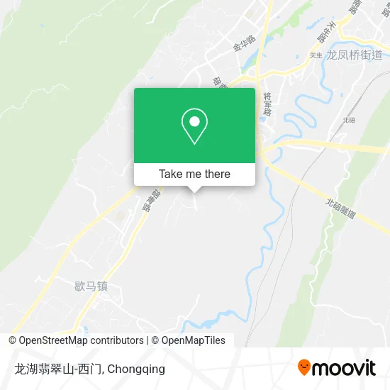 龙湖翡翠山-西门 map