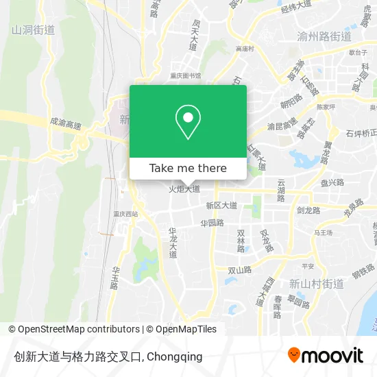 创新大道与格力路交叉口 map