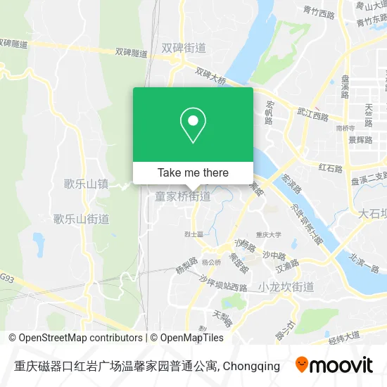 重庆磁器口红岩广场温馨家园普通公寓 map