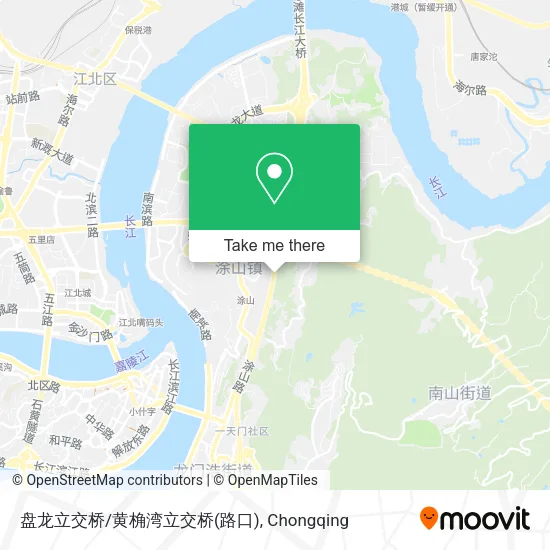盘龙立交桥/黄桷湾立交桥(路口) map