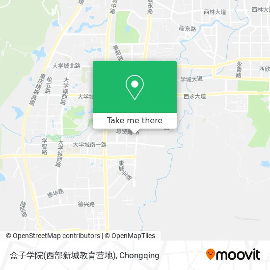盒子学院(西部新城教育营地) map