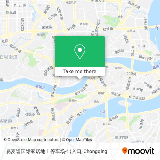 易麦隆国际家居地上停车场-出入口 map