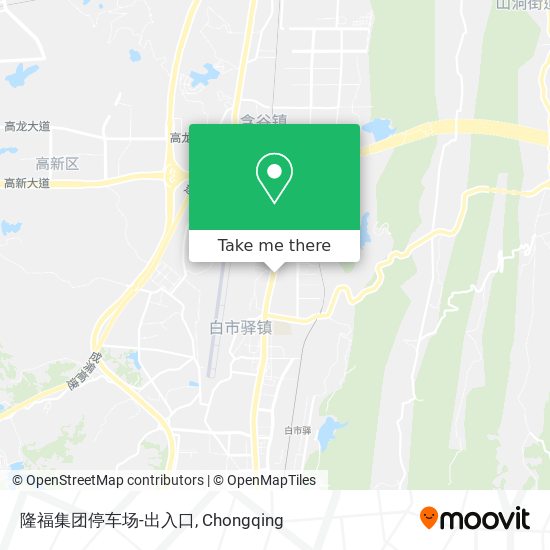 隆福集团停车场-出入口 map