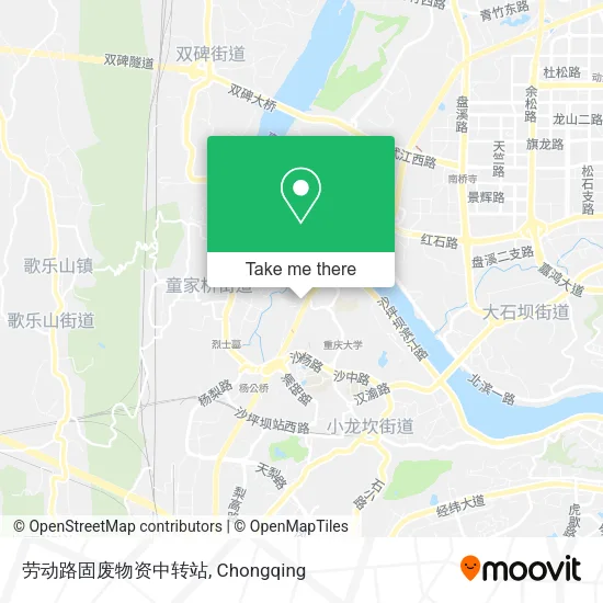 劳动路固废物资中转站 map