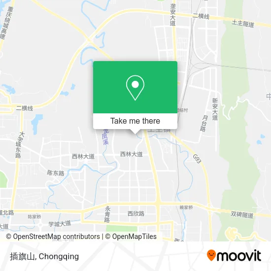 插旗山 map