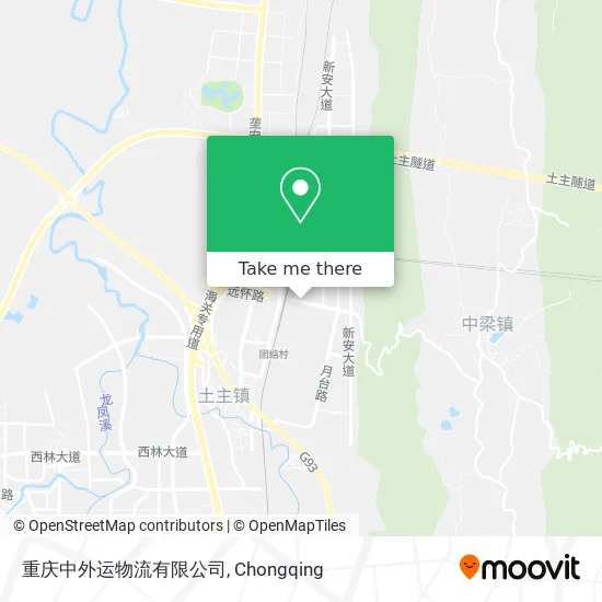 重庆中外运物流有限公司 map