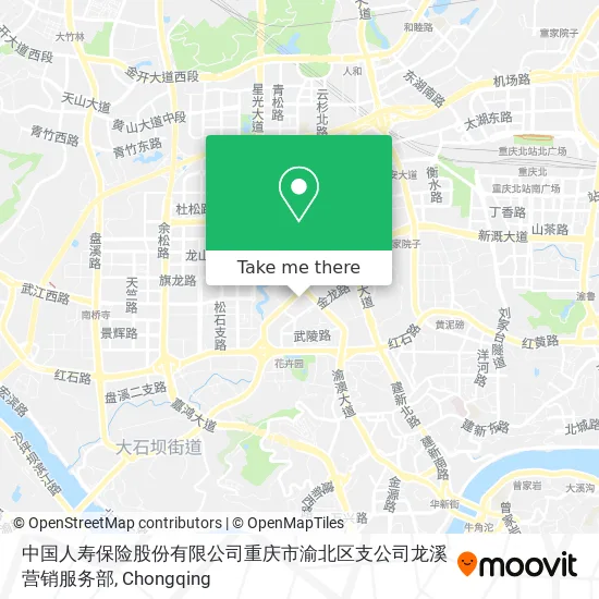 中国人寿保险股份有限公司重庆市渝北区支公司龙溪营销服务部 map