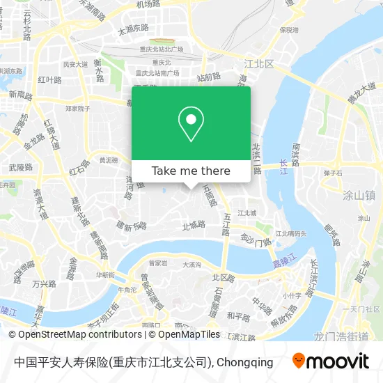中国平安人寿保险(重庆市江北支公司) map