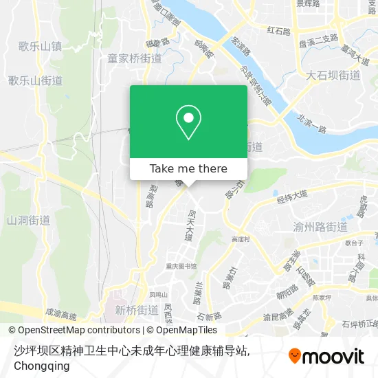 沙坪坝区精神卫生中心未成年心理健康辅导站 map