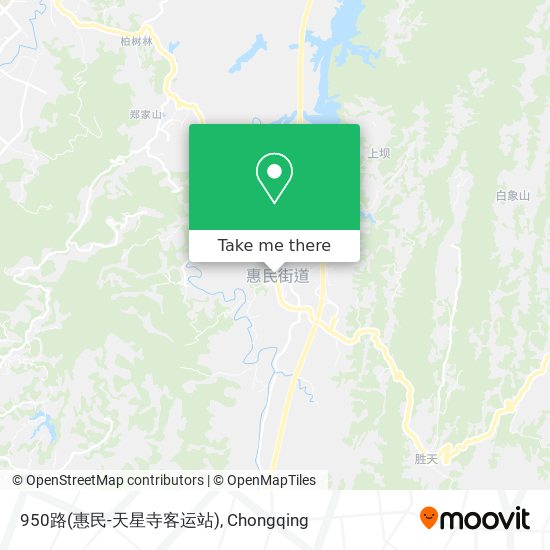 950路(惠民-天星寺客运站) map
