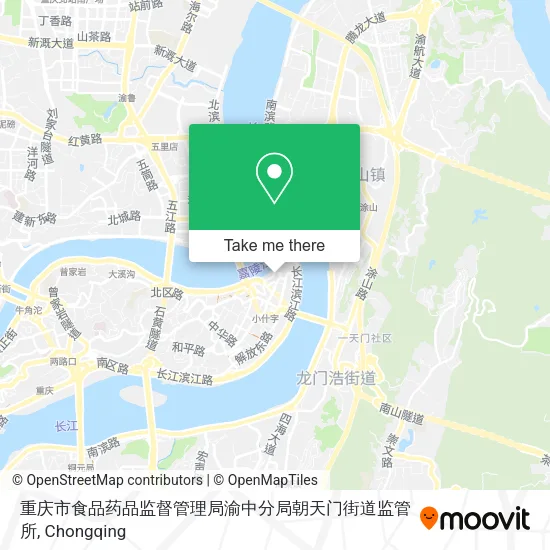 重庆市食品药品监督管理局渝中分局朝天门街道监管所 map