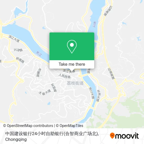 中国建设银行24小时自助银行(合智商业广场北) map