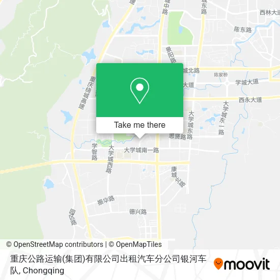 重庆公路运输(集团)有限公司出租汽车分公司银河车队 map