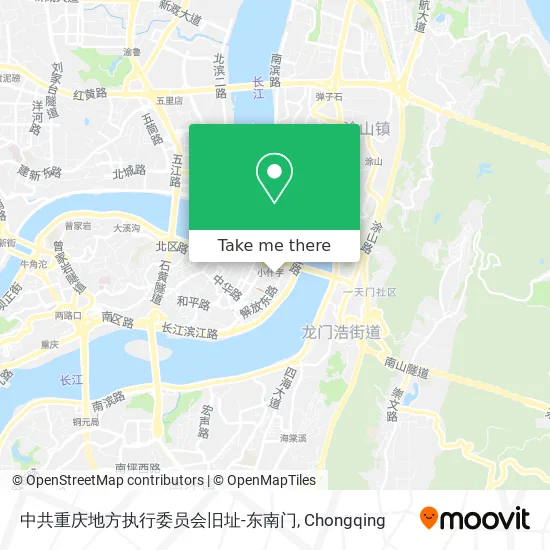 中共重庆地方执行委员会旧址-东南门 map