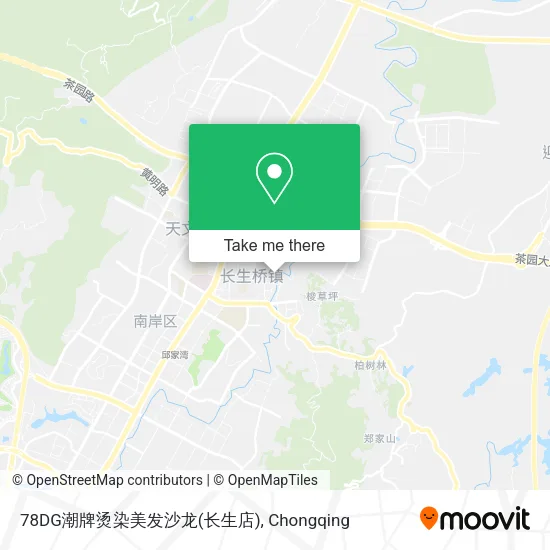 78DG潮牌烫染美发沙龙(长生店) map