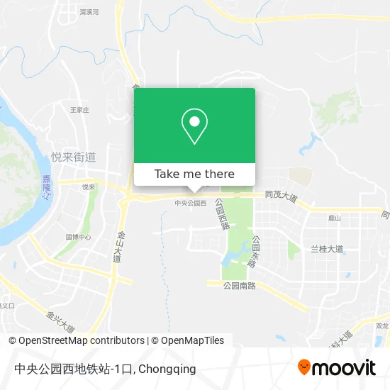 中央公园西地铁站-1口 map