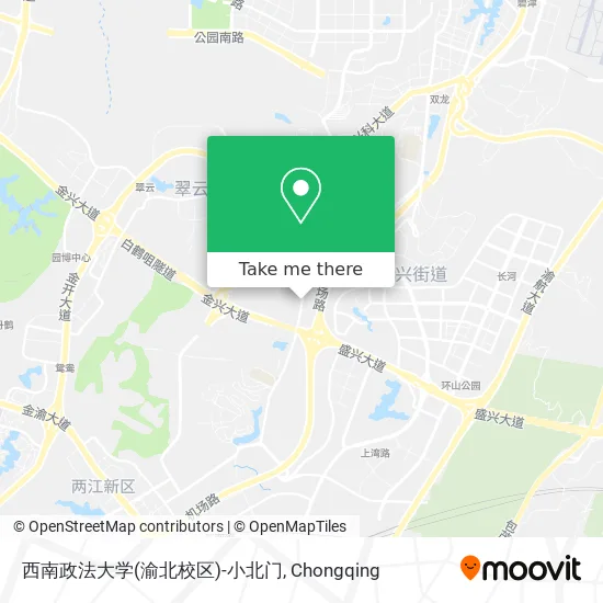 西南政法大学(渝北校区)-小北门 map