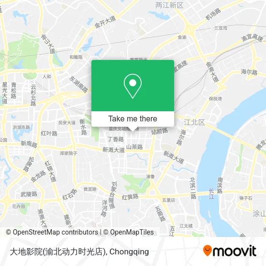 大地影院(渝北动力时光店) map