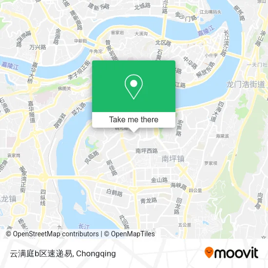 云满庭b区速递易 map