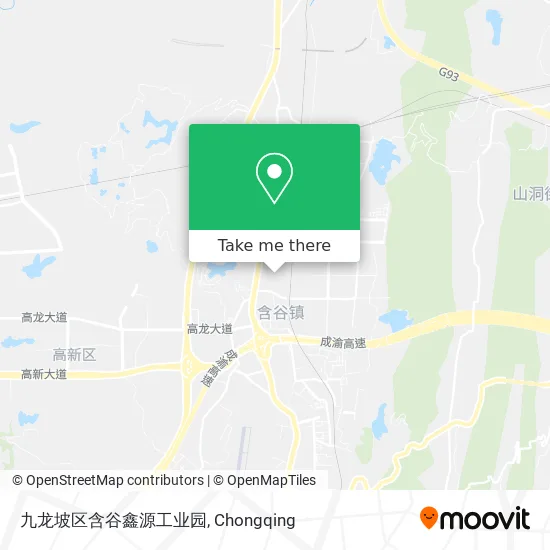 九龙坡区含谷鑫源工业园 map