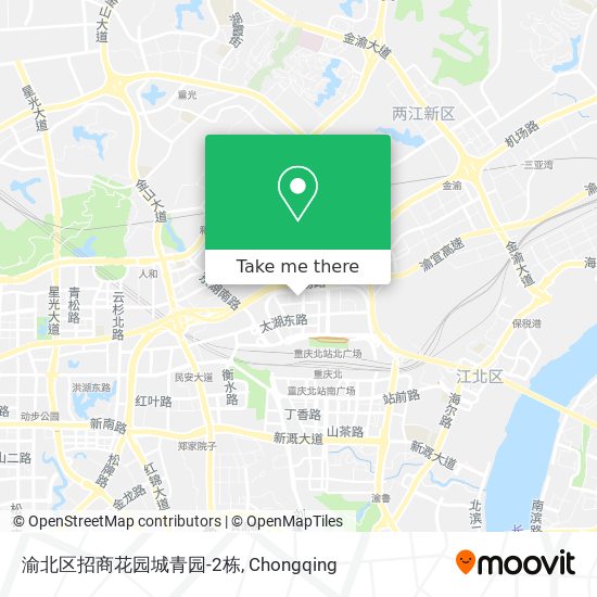 渝北区招商花园城青园-2栋 map