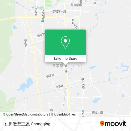 仁田造型三店 map