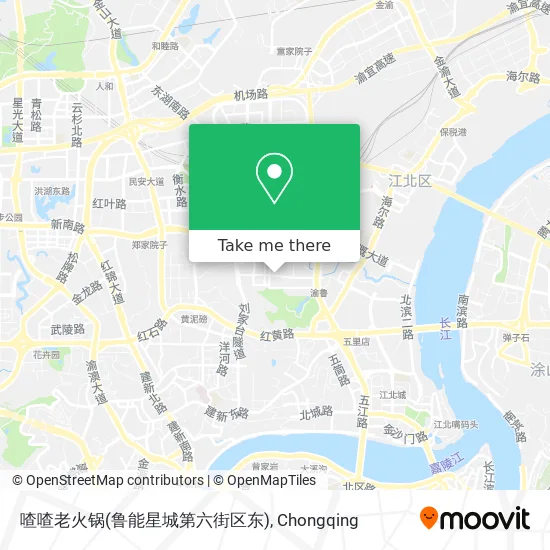 喳喳老火锅(鲁能星城第六街区东) map