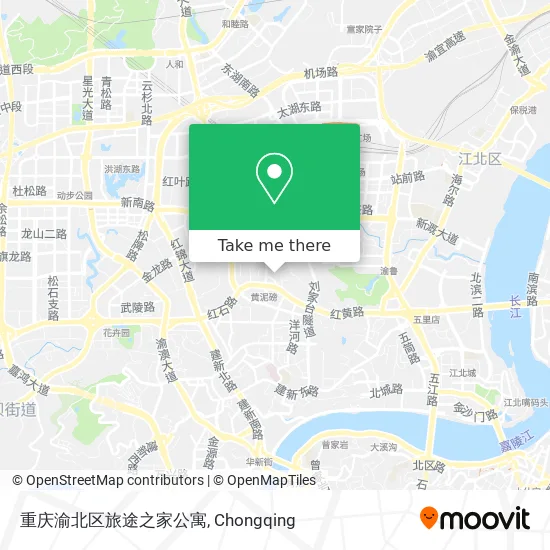 重庆渝北区旅途之家公寓 map