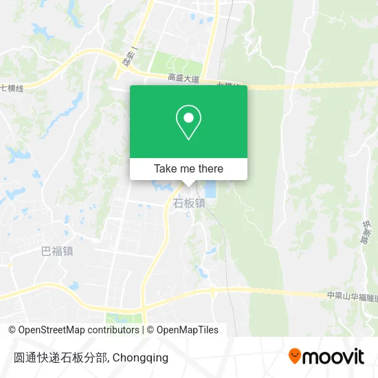 圆通快递石板分部 map