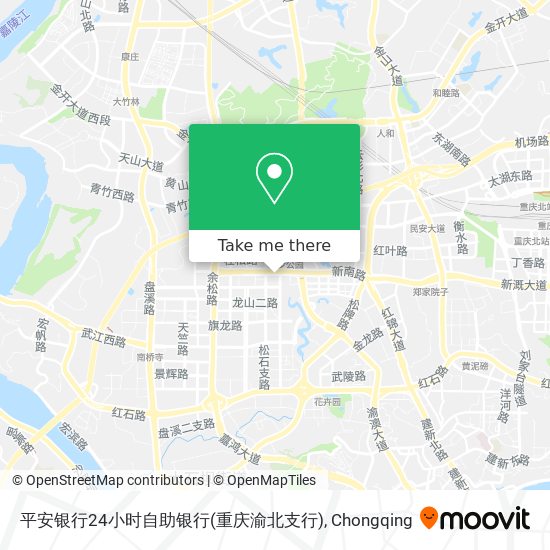 平安银行24小时自助银行(重庆渝北支行) map