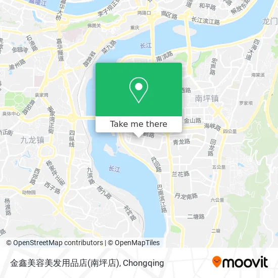 金鑫美容美发用品店(南坪店) map