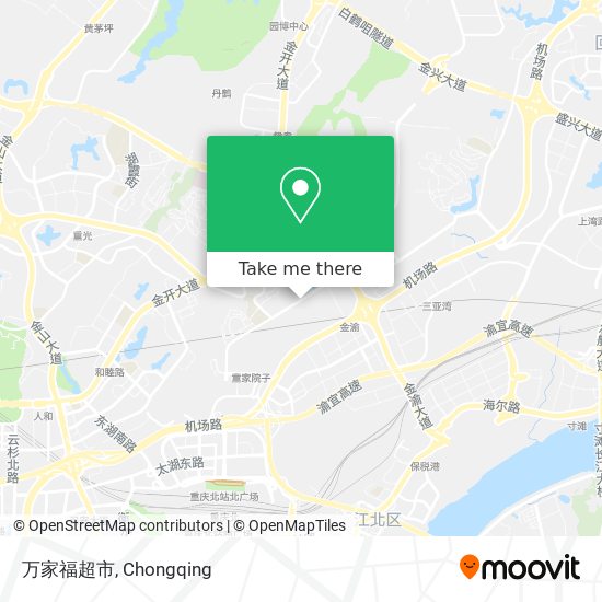 万家福超市 map