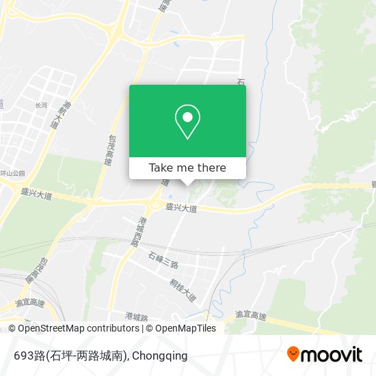 693路(石坪-两路城南) map