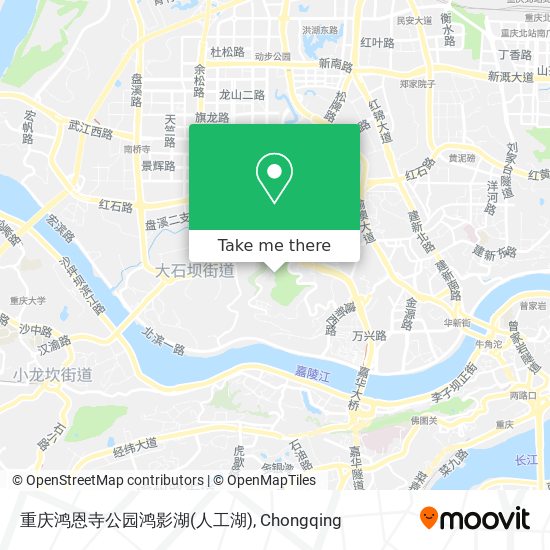 重庆鸿恩寺公园鸿影湖(人工湖) map