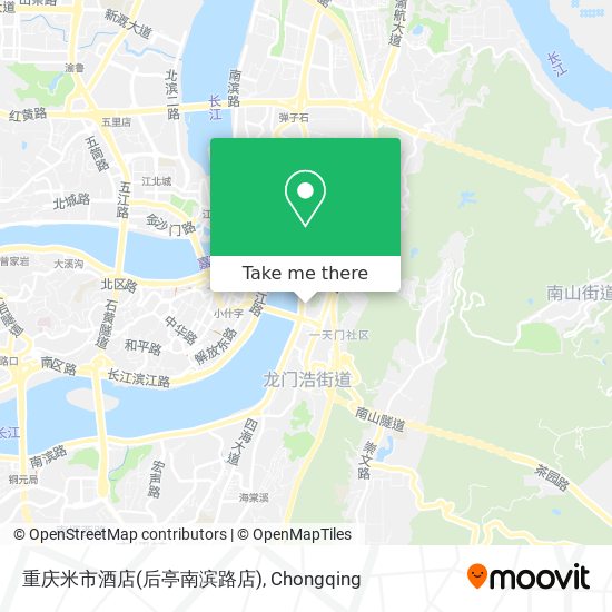 重庆米市酒店(后亭南滨路店) map