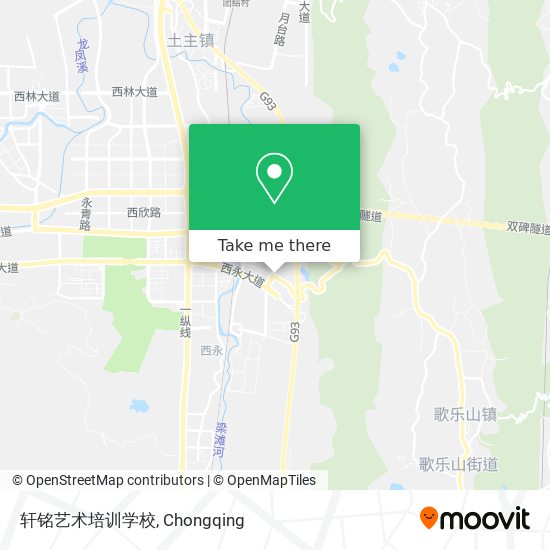 轩铭艺术培训学校 map